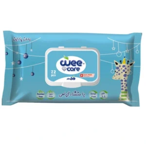خرید دستمال مرطوب کودک وی کر حاوی عصاره جو و روغن پنبه دانه - 72برگی