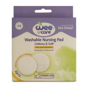 خرید پدسینه قابل شستشو وی کر مدل دوعددی به همراه کیسه محافظ -(Wee Care-M908)