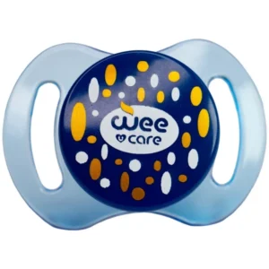 خرید پستانک ارتودنسی وی کر مدل بادمی شفاف دربدار Comfort سایز 0-3ماه - (Wee Care-P142)