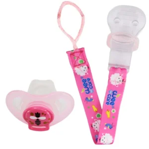 خرید پستانک ارتودنسی وی کر مدل ضدحساسیت دربدار همراه با زنجیر سایز 0-6 ماه -(Wee Care-P110)