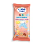 خرید دستمال مرطوب و پاک کننده دست و صورت کودک وی کر مدل اسپورت kids (نارنجی) - 12 برگی جیبی